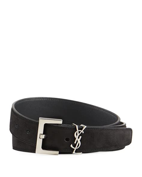 ysl belts for men|saint laurent monogram suede belt.